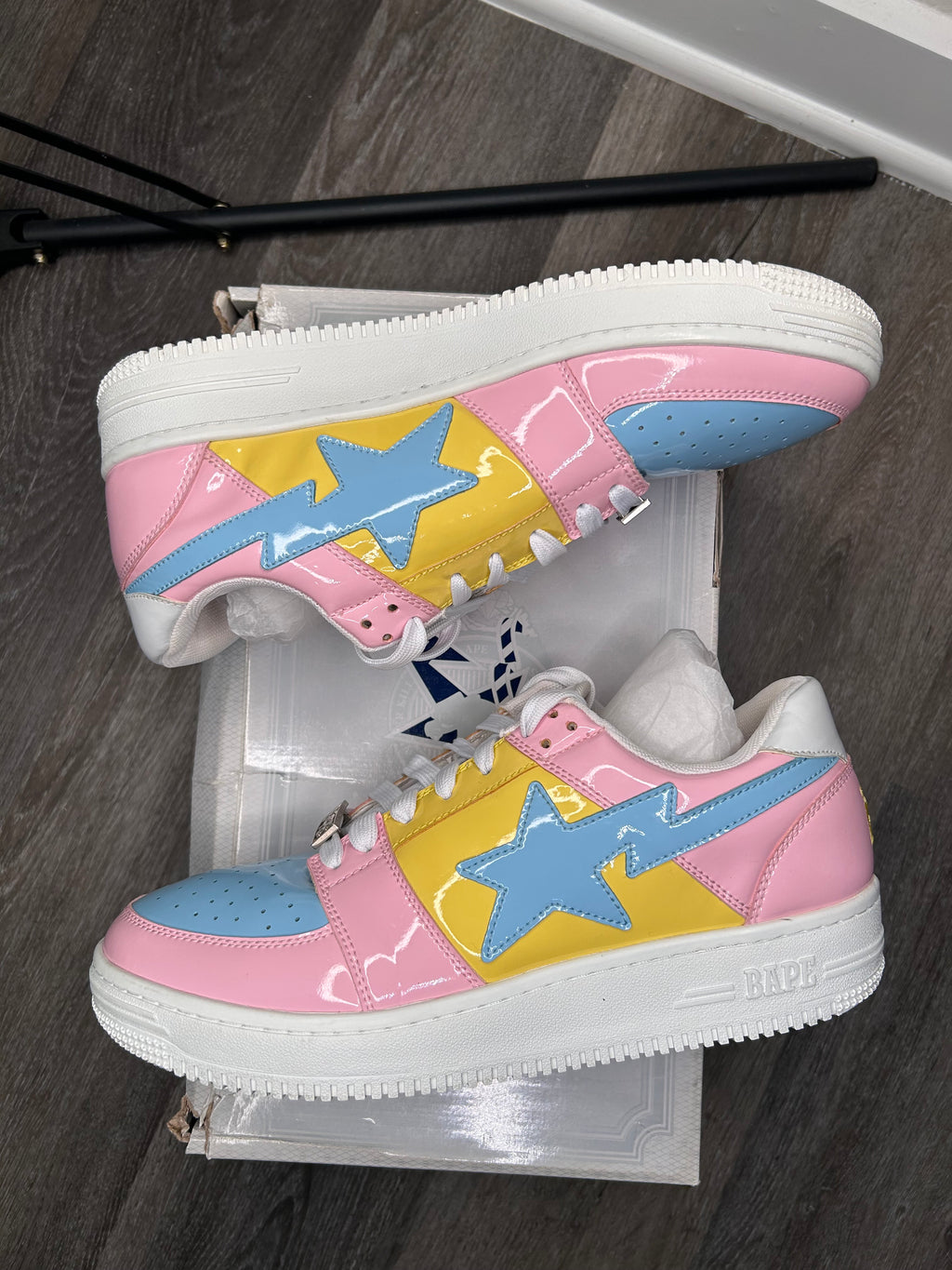 Size 10 - Bapesta low Pink Baby Blue 1E80191001