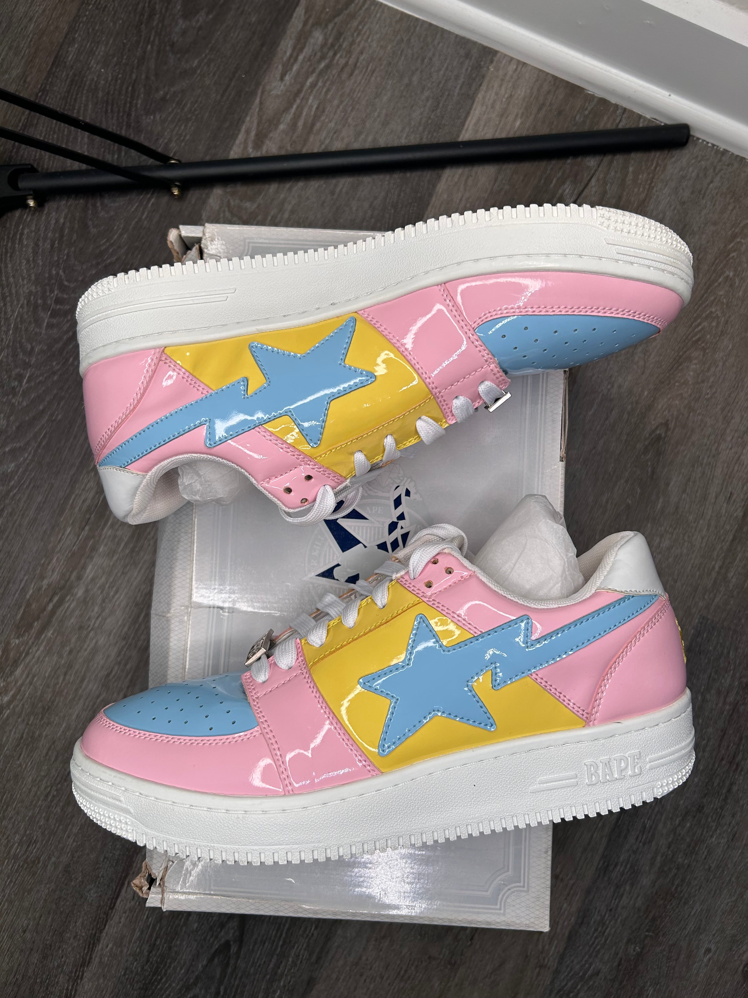 Size 10 - Bapesta low Pink Baby Blue 1E80191001
