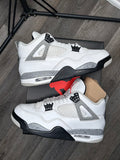 Size 10 Nike Jordan 4 Retro White Cement FV5029-100 Mens With Box