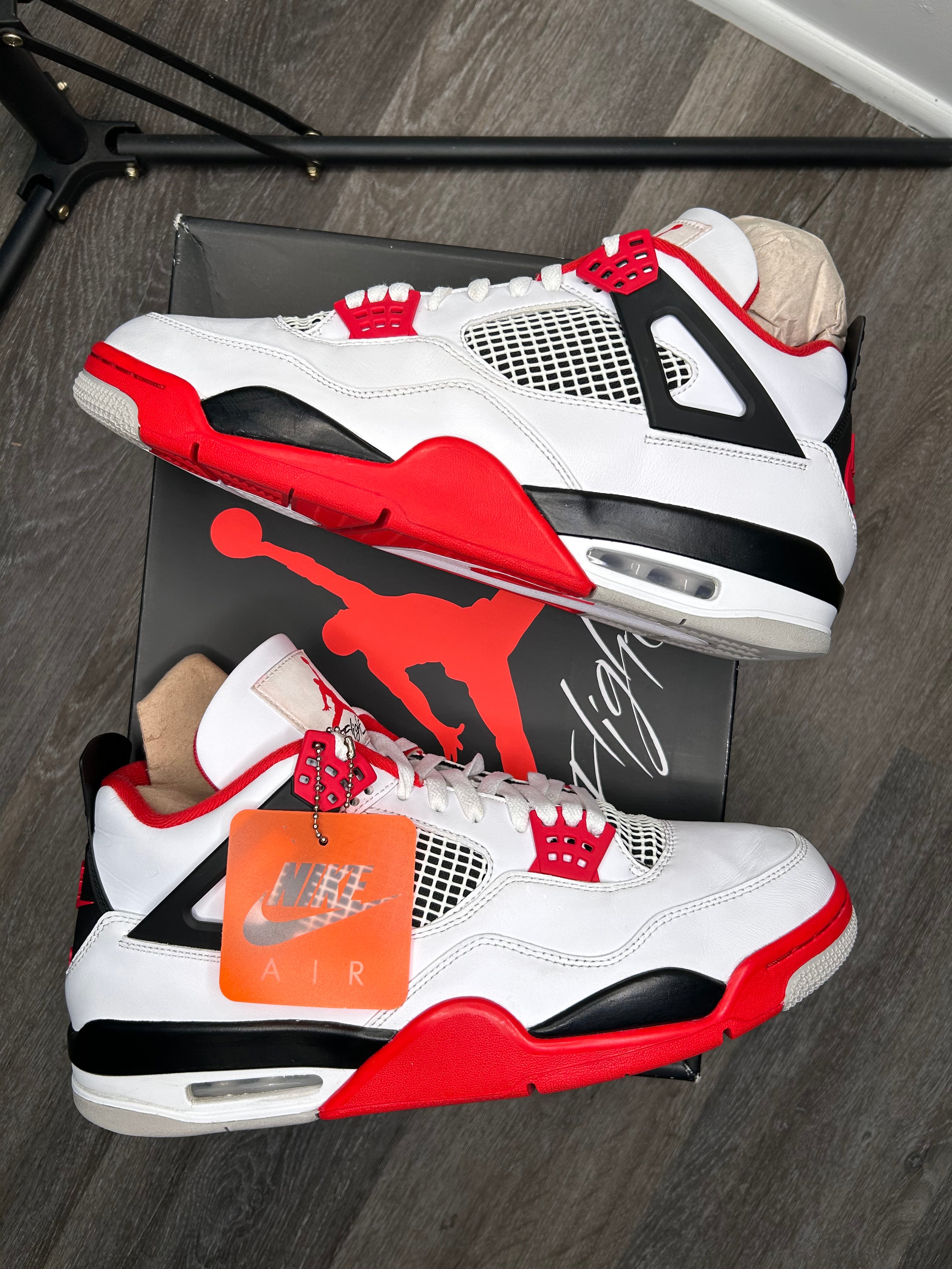 Size 13 - Jordan 4 Fire Red (2020) DC7770-160