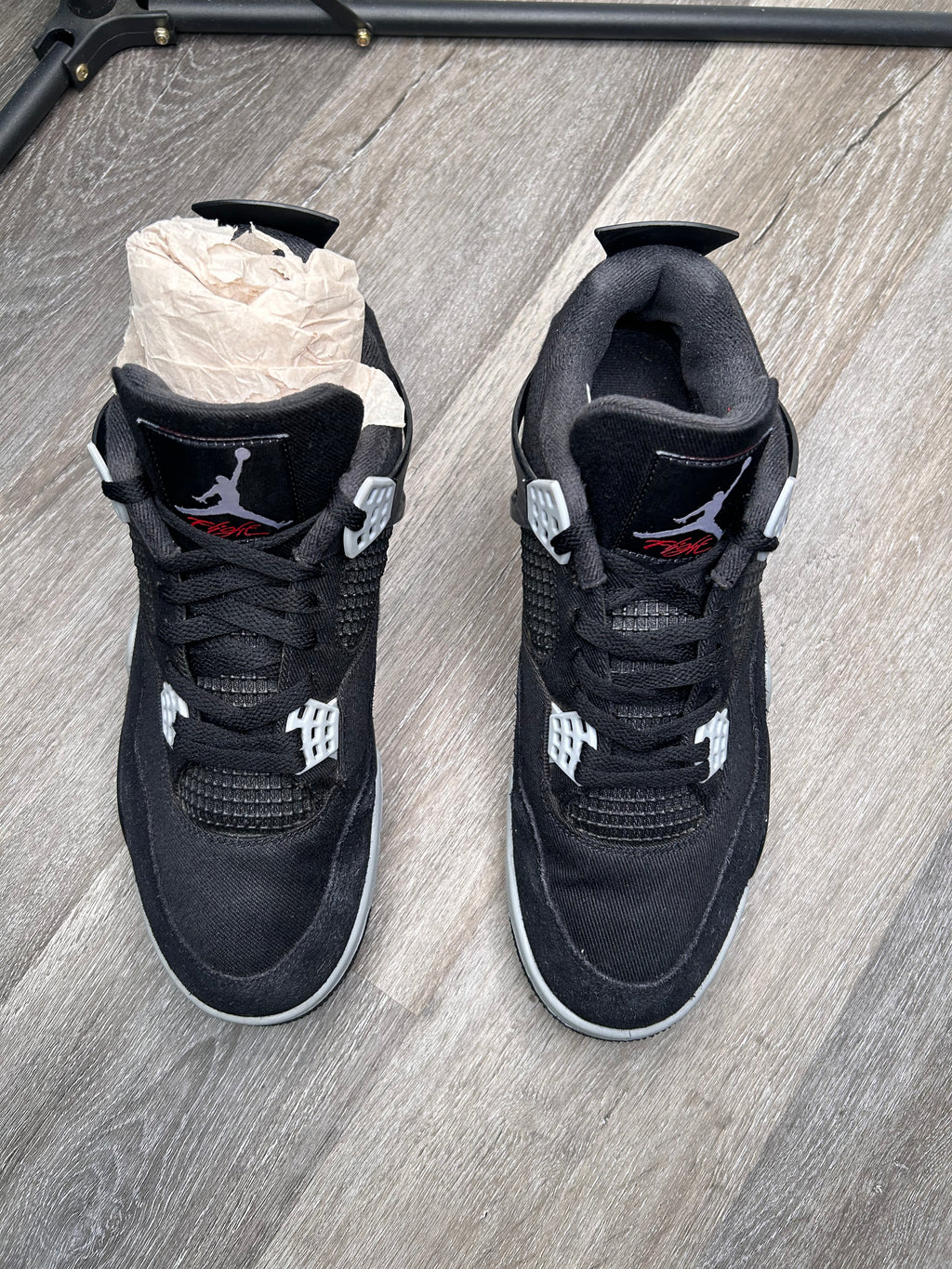 Size 12 - Jordan 4 BLACK CANVAS (2022) DH7138 006