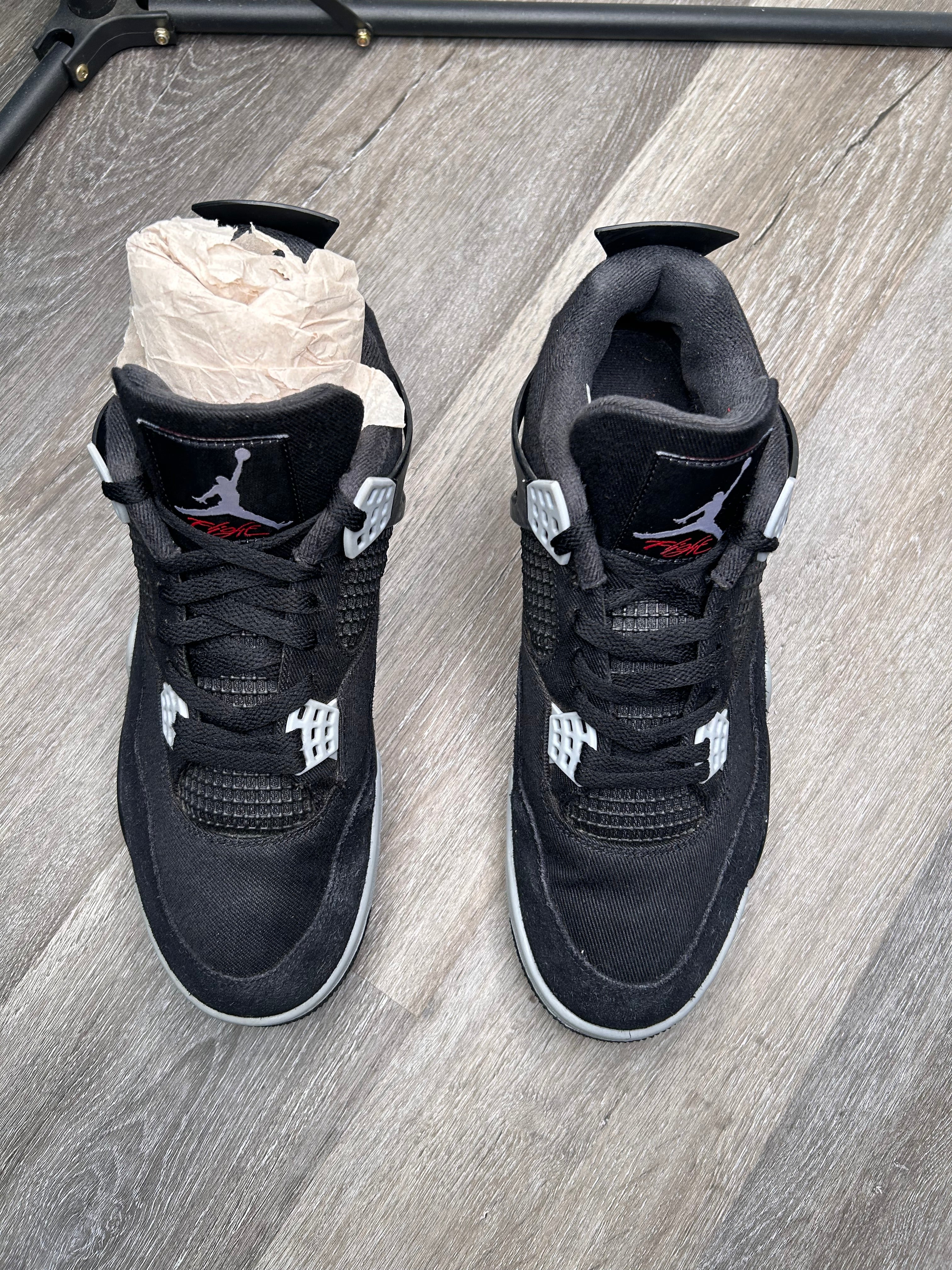 Size 12 - Jordan 4 BLACK CANVAS (2022) DH7138 006