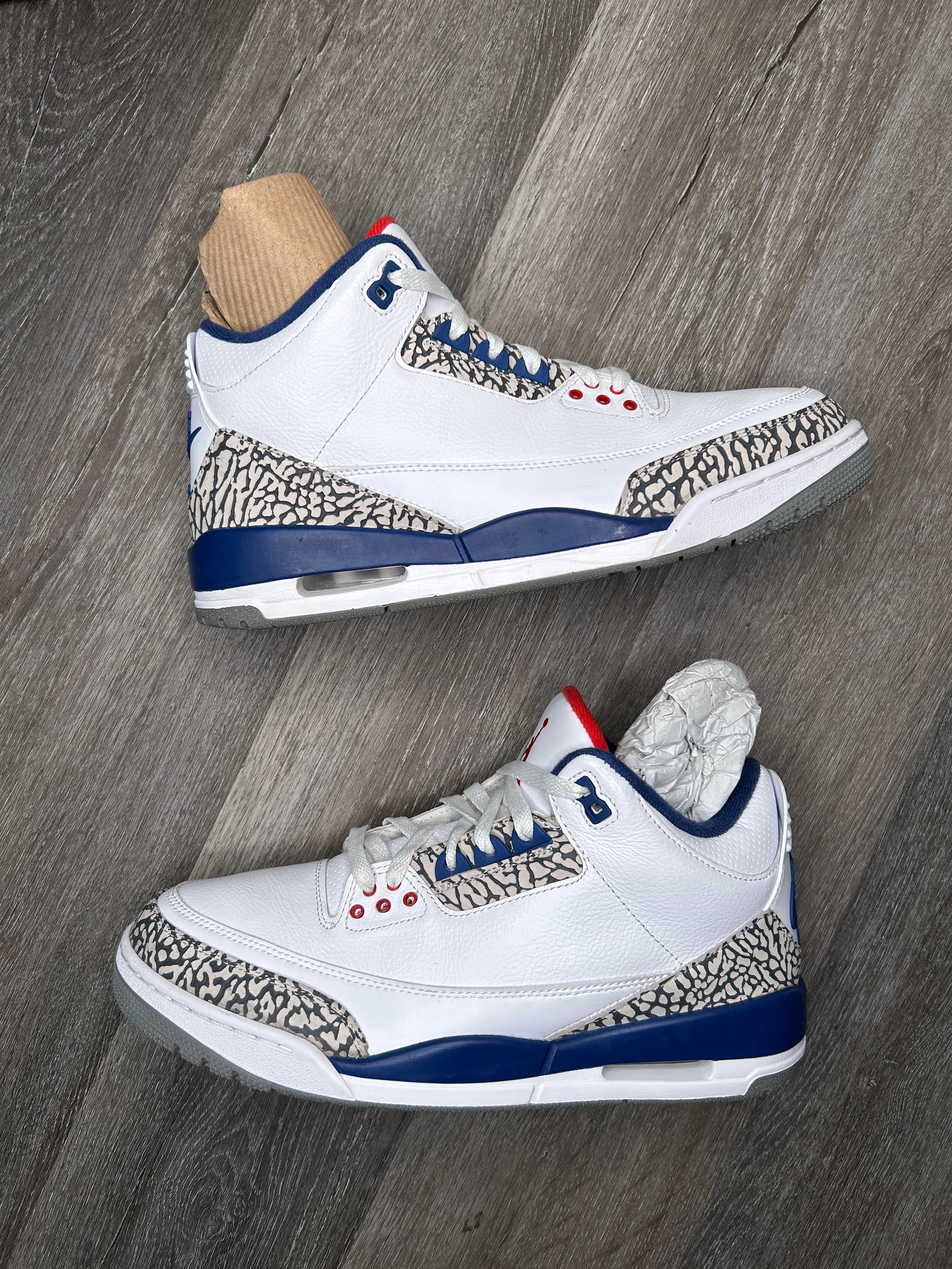 Size 10.5 - Jordan 3 Retro True Blue (2016) 854262-106
