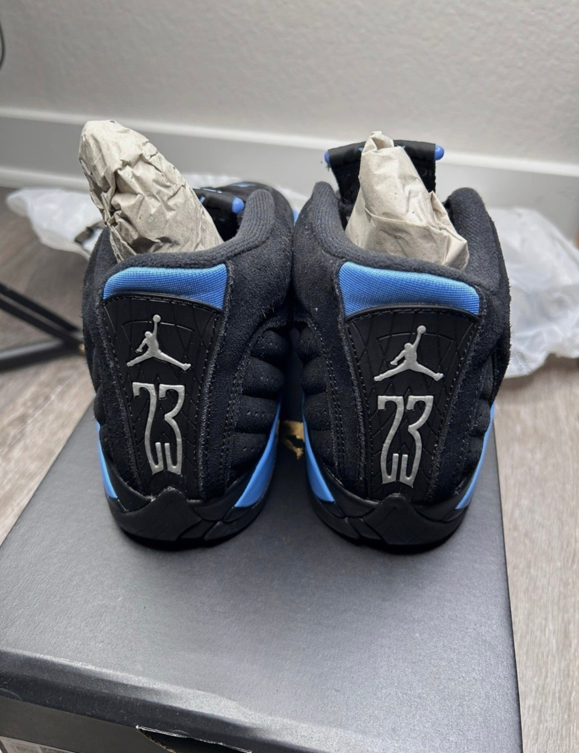 Size 6.5Y - Jordan 14 University Blue (2026) 487471-007