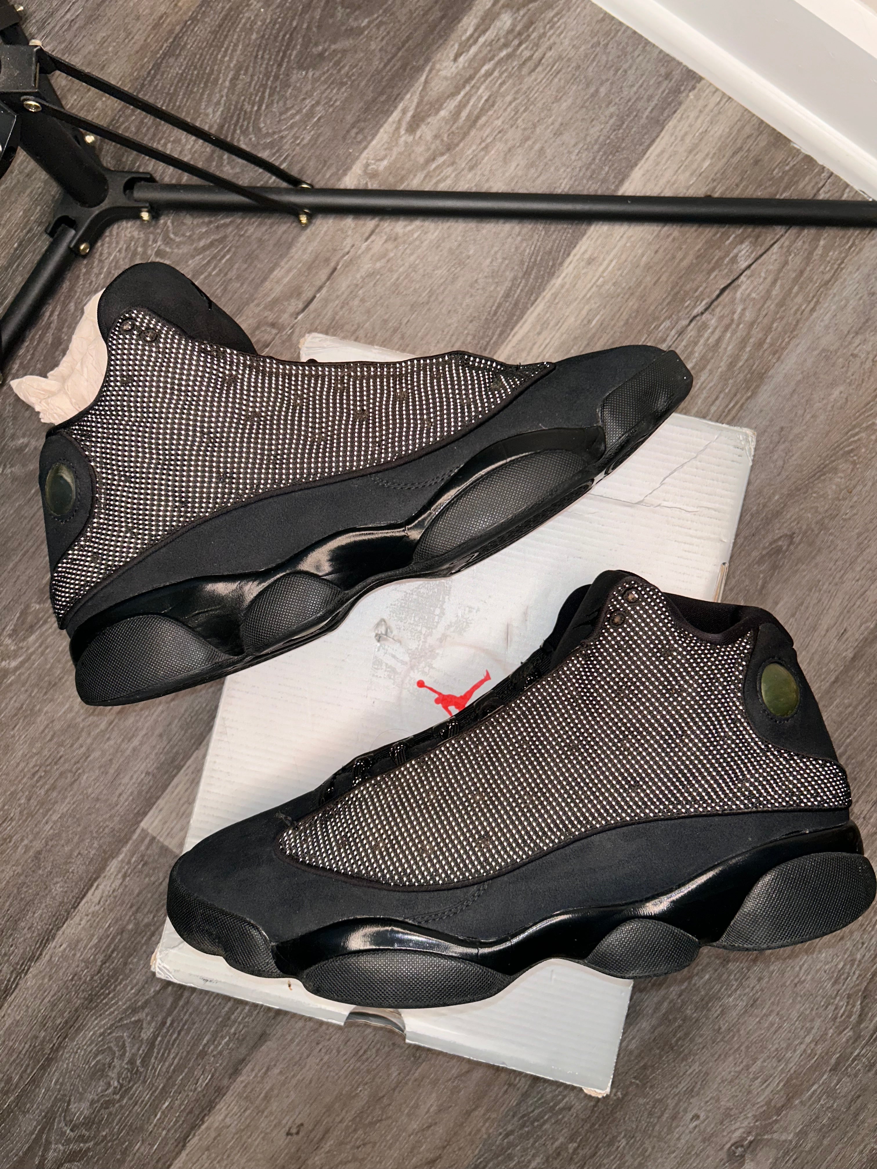 Size 12 - Jordan 13 Black Cat Black/Anthracite (2017) 414571-011