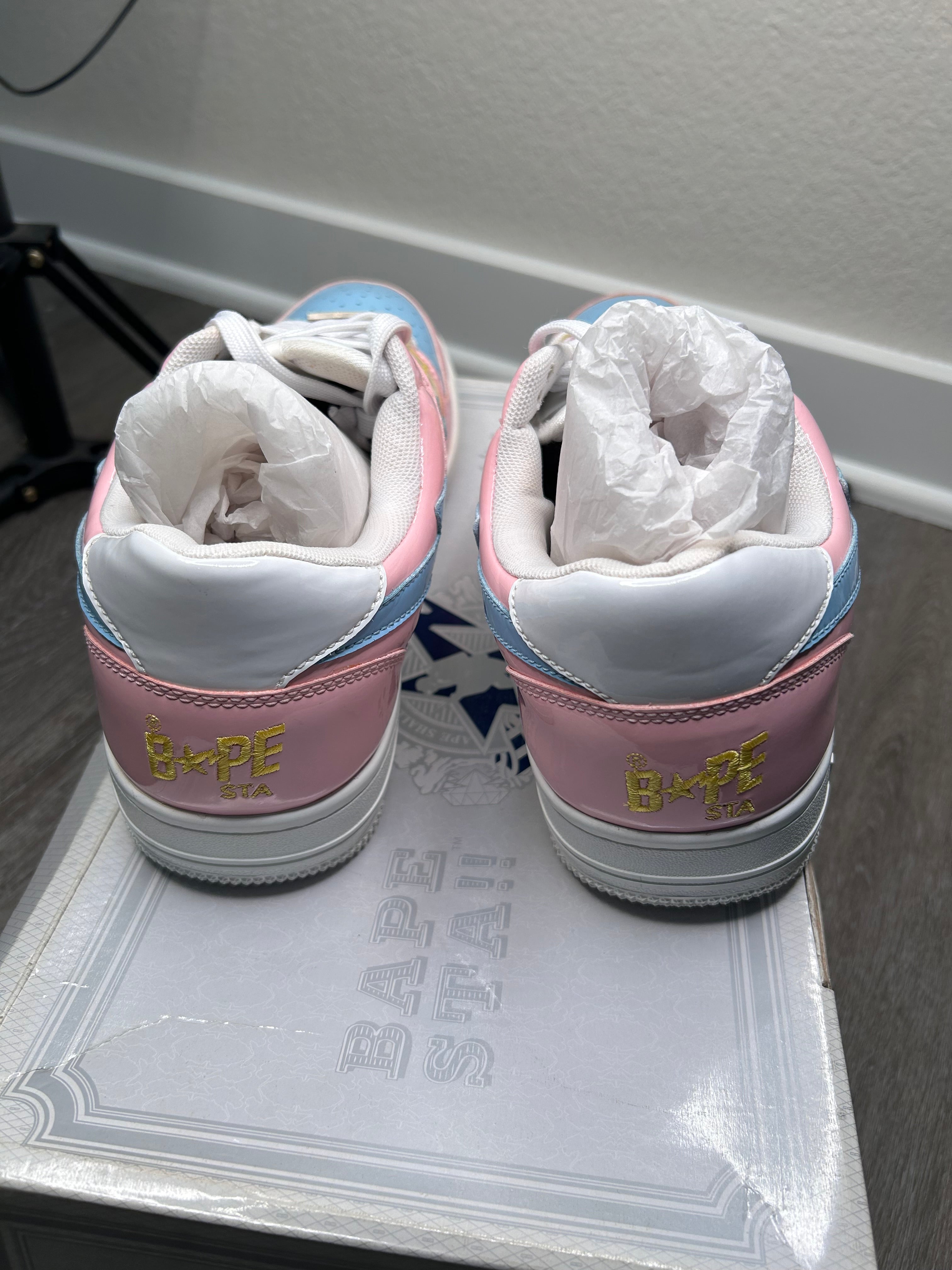 Size 10 - Bapesta low Pink Baby Blue 1E80191001