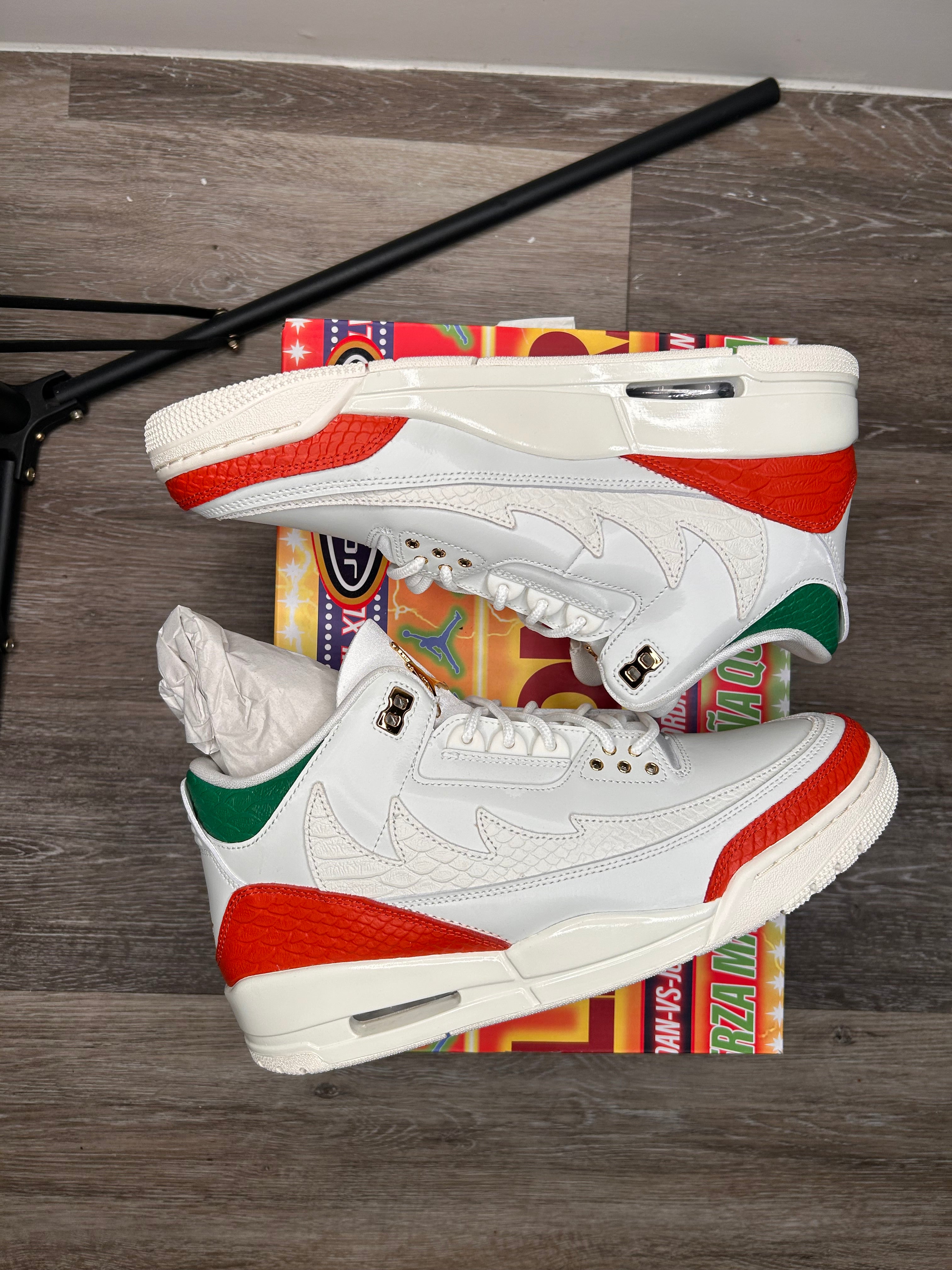 Size 10.5-Men Air Jordan 3 Retro El Vuelo Summit White/Metallic Gold IO1752-100 (2025)