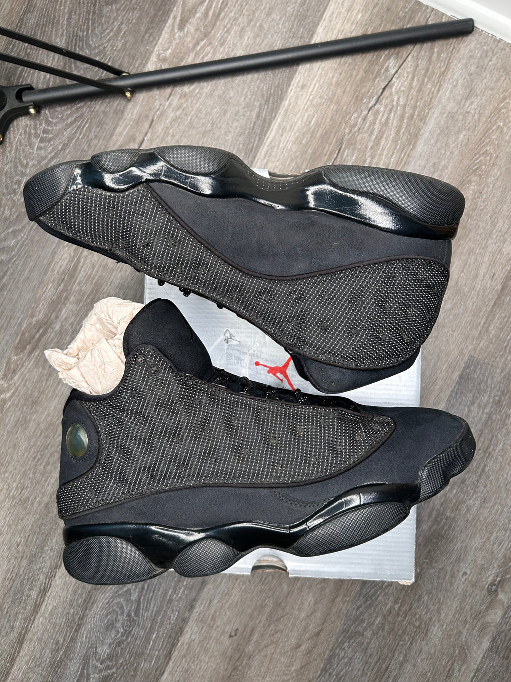 Size 12 - Jordan 13 Black Cat Black/Anthracite (2017) 414571-011