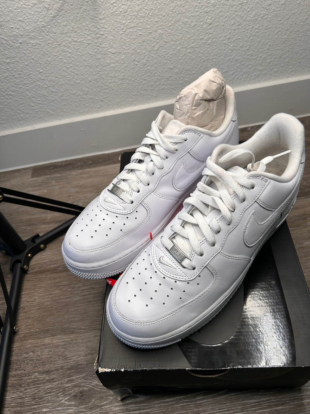 Nike Air Force 1 x Supreme Low Box Logo - White - Size 10 - CU9225-100 (2020)
