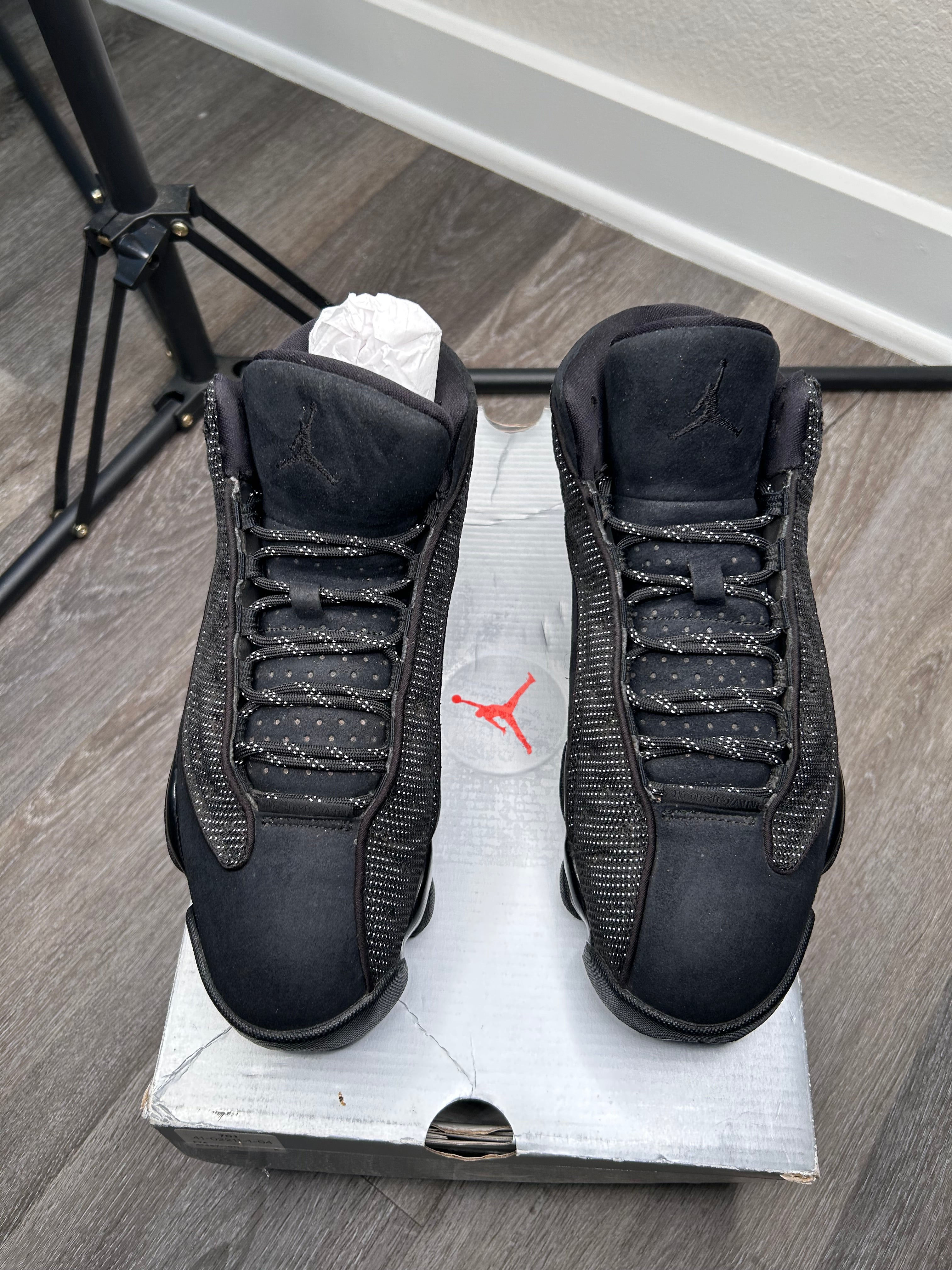 Size 8 - Jordan 13 Black Cat Black/Anthracite (2017) 414571-011