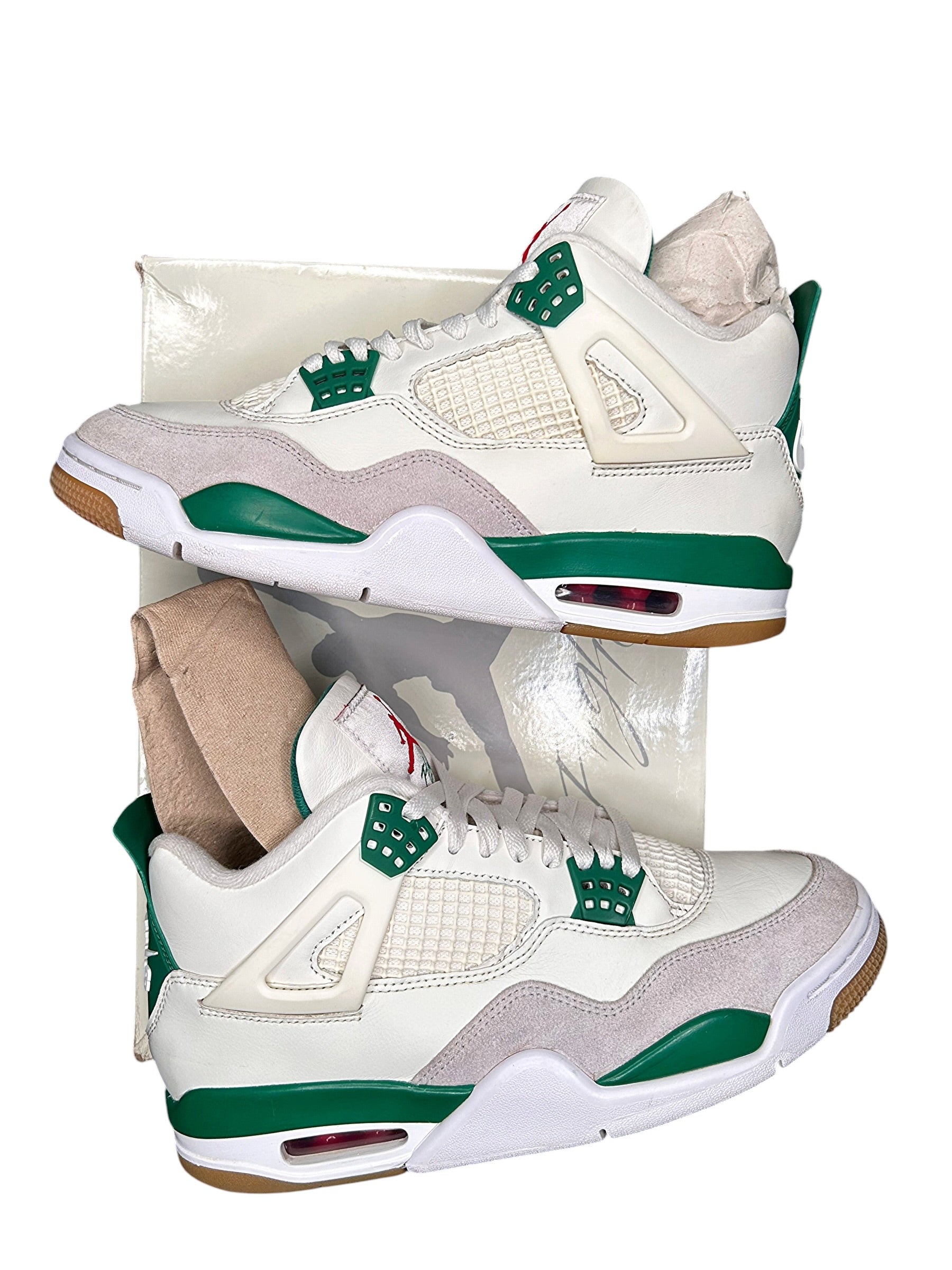 Size 8.5 - Nike SB x Air Jordan 4 Pine Green (2023) DR5415-103