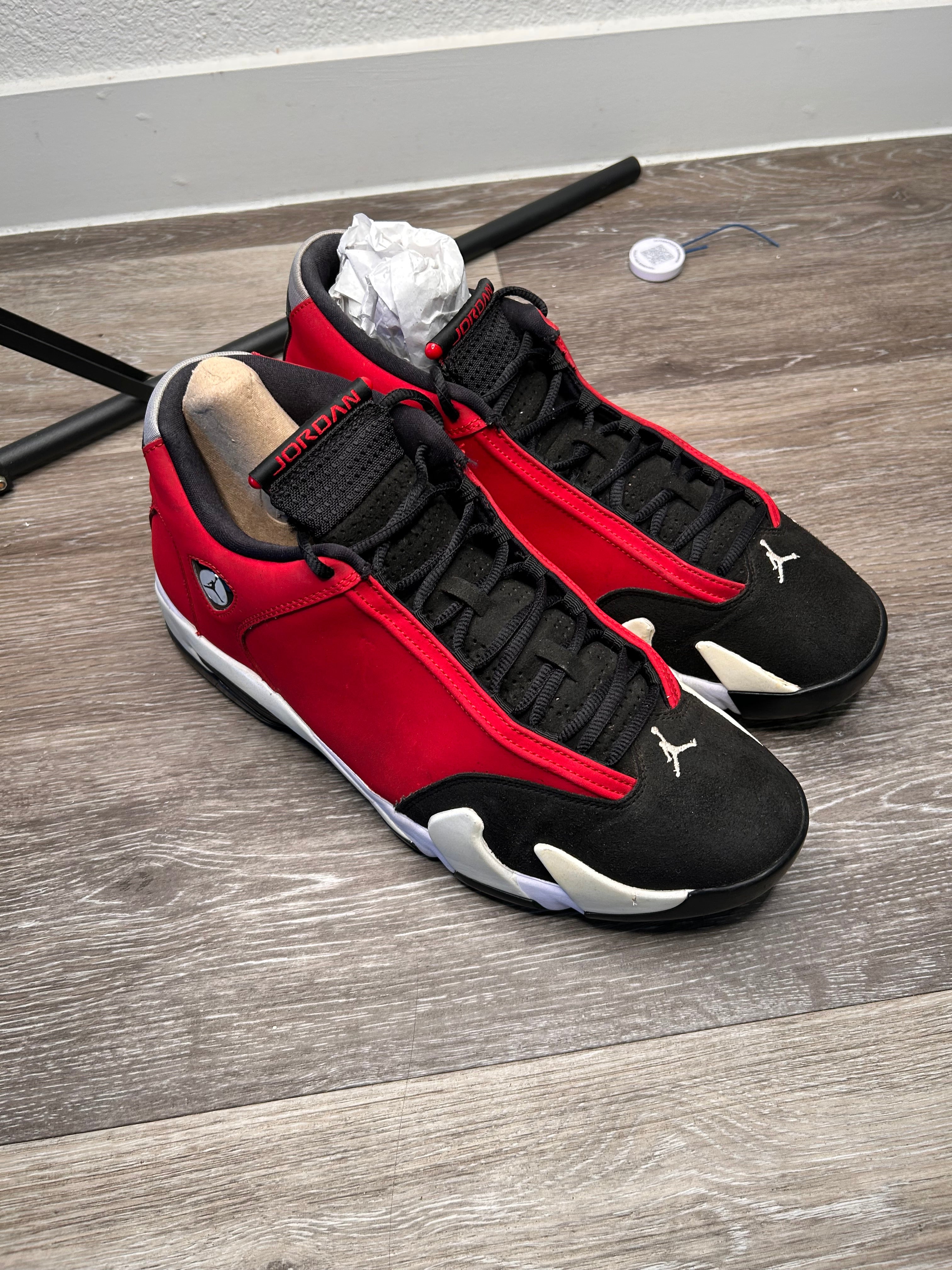 Sizd 13 - Nike Air Jordan Retro 14 Gym Red Toro Men's (487471-006) (2020)