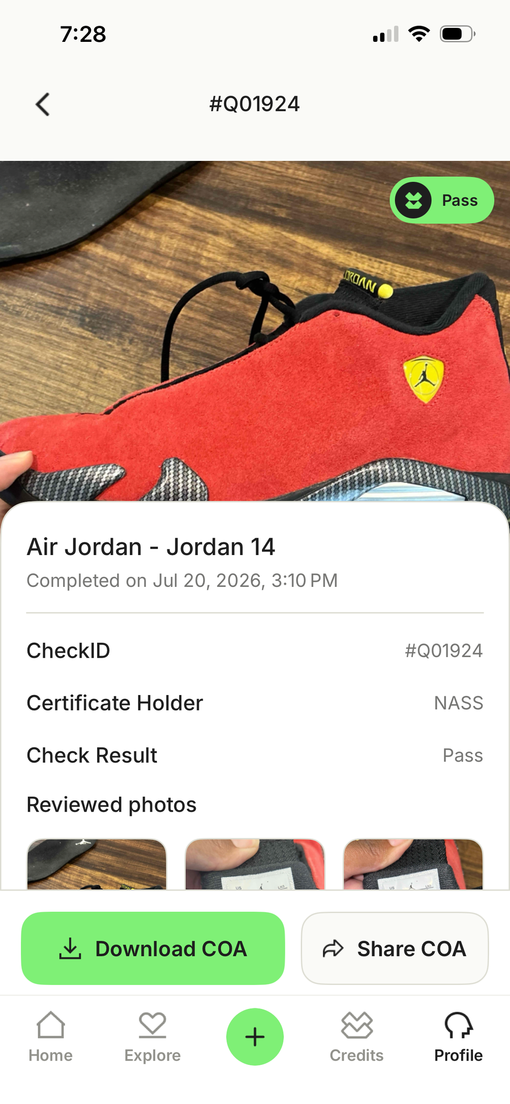Size 9.5 Nike Air Jordan 14 Retro Ferrari 2025 Red Mens IF5015