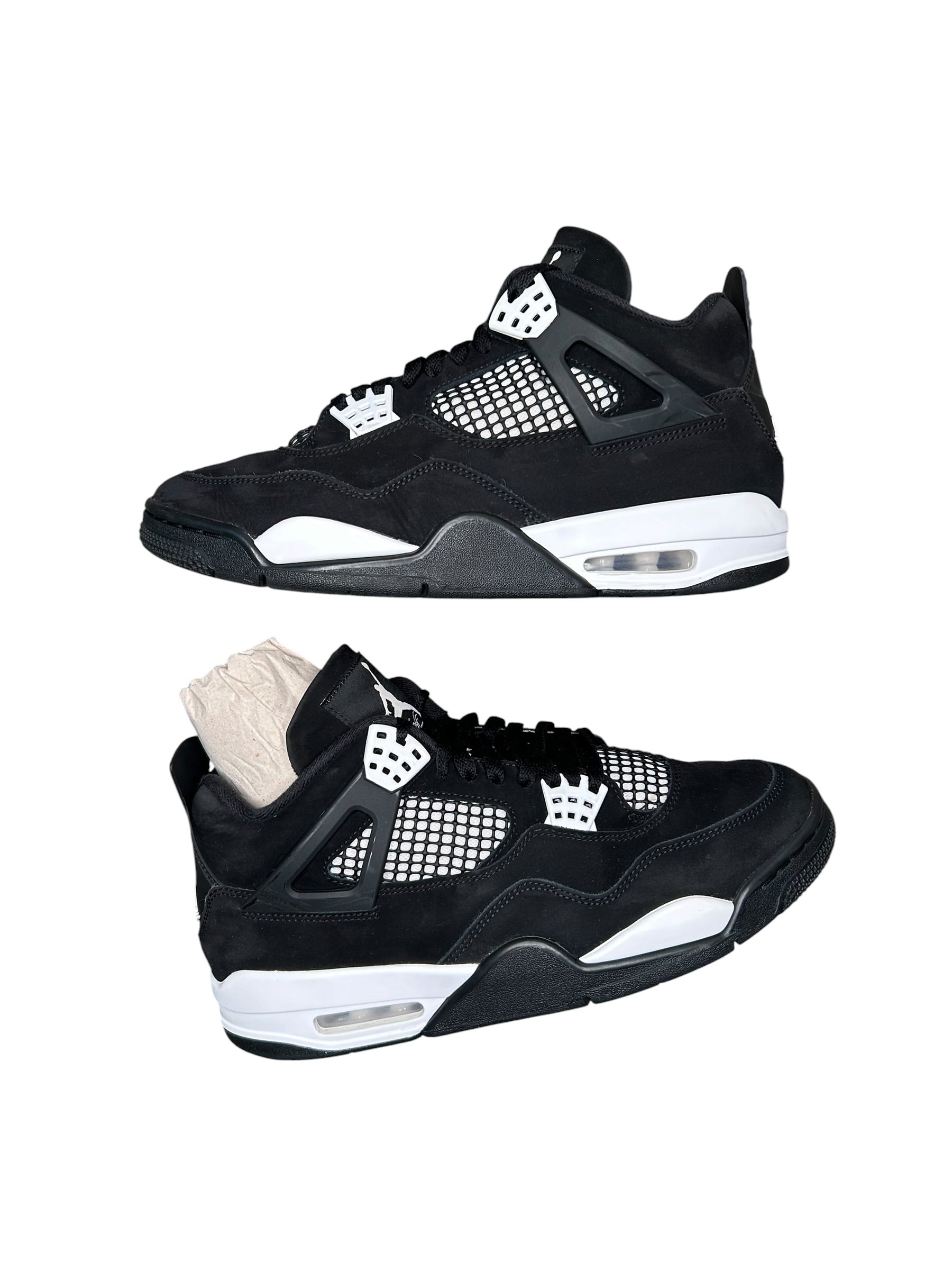 Size 10.5 - Jordan 4 Retro White Thunder Black (2024) FQ8138-001