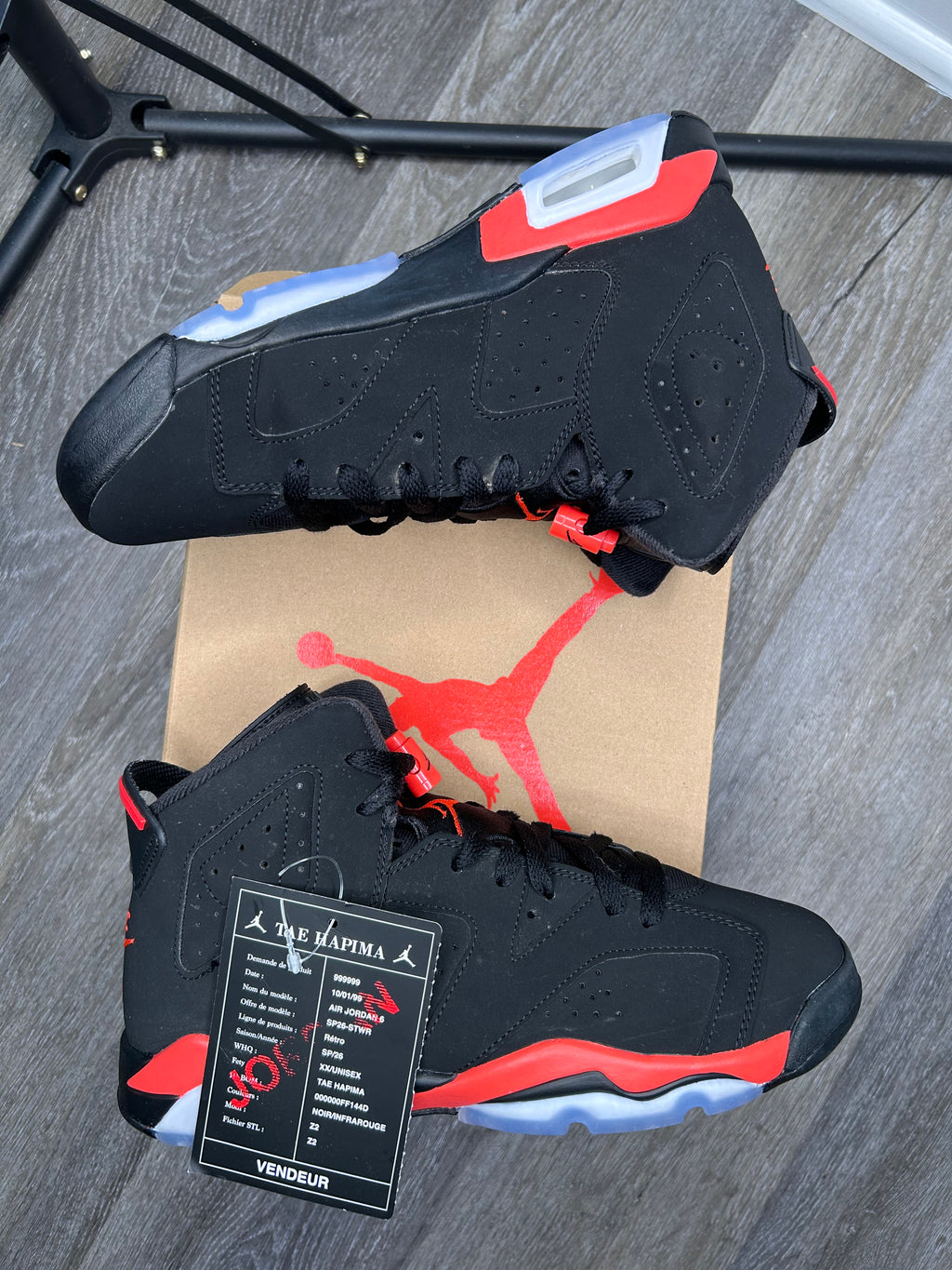 Size 6.5Y - Jordan 6 Retro Infrared Salesman (2026)  IQ1275-001