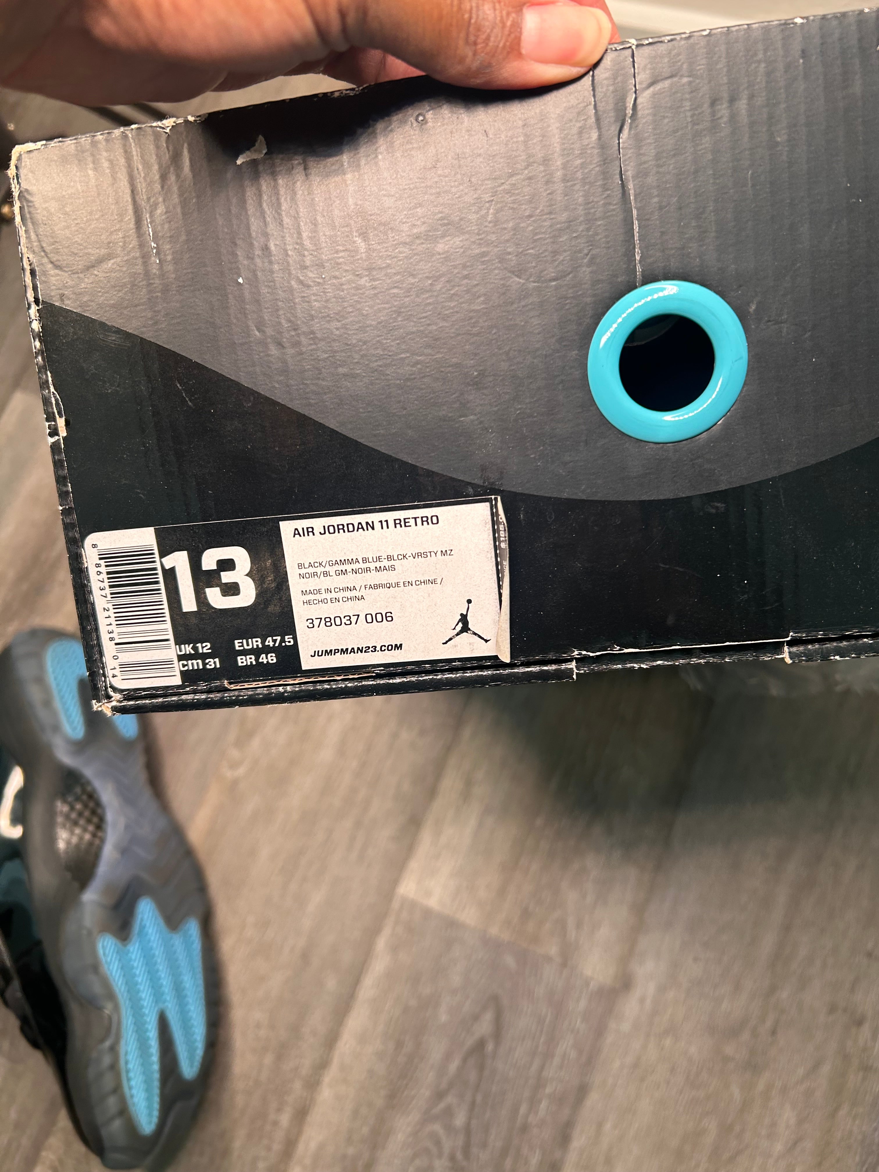 Size 13 nike air Jordan retro 11 Gamma blue (2013)
