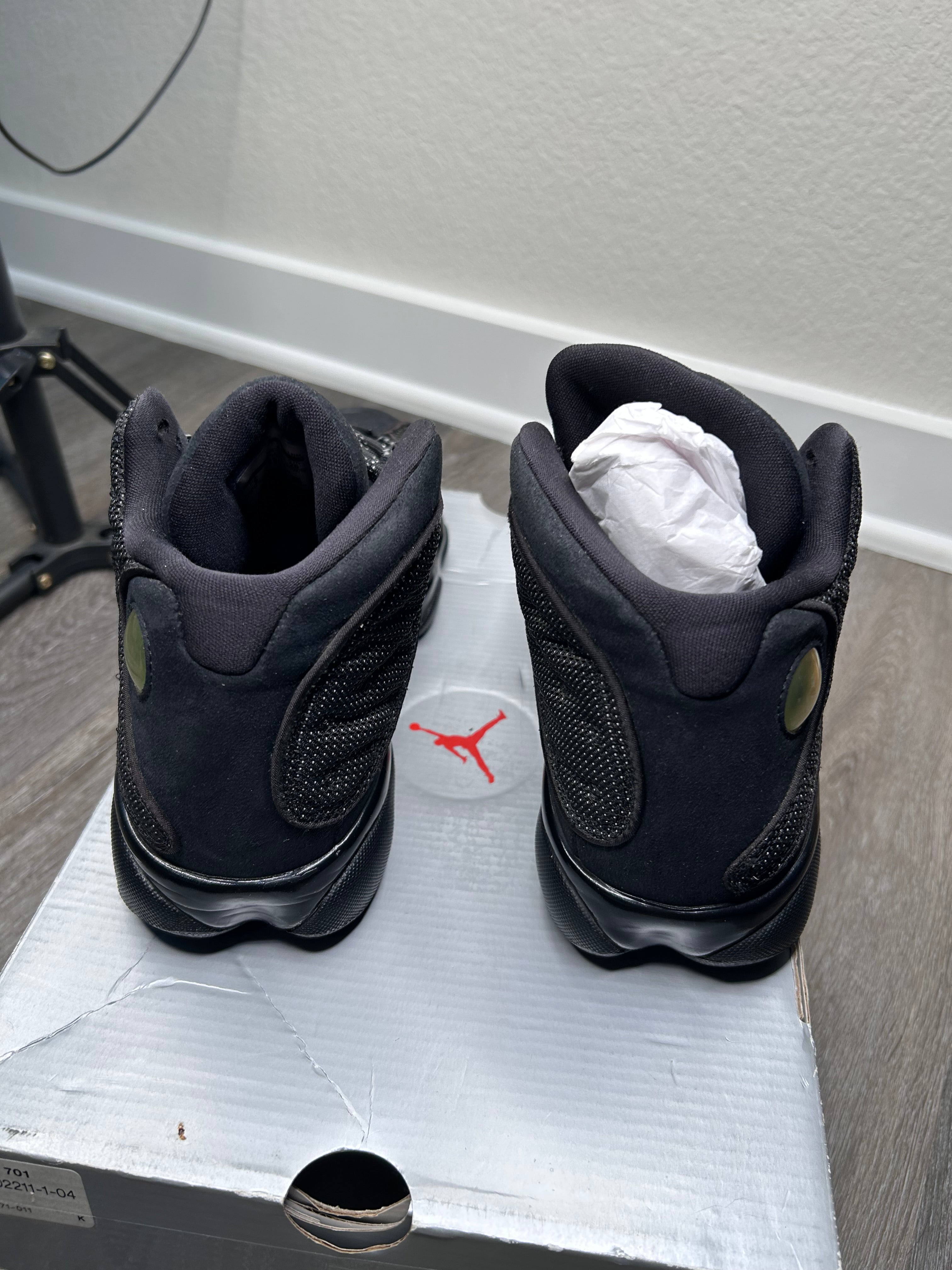 Size 8 - Jordan 13 Black Cat Black/Anthracite (2017) 414571-011