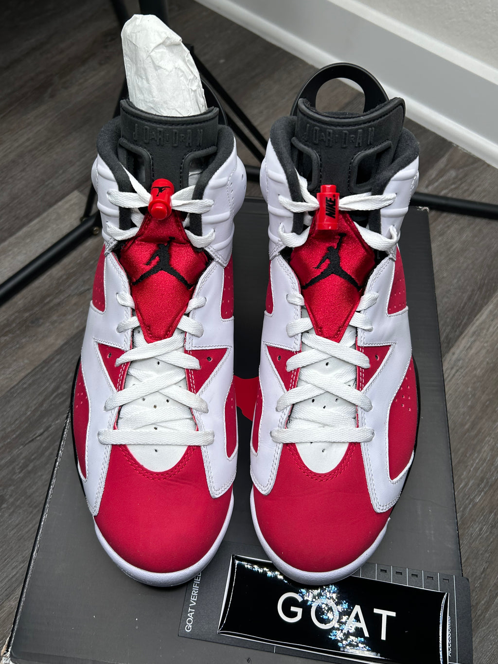 Size 11 Nike Jordan 6 Retro Carmine CT8529-106 Men's With Box