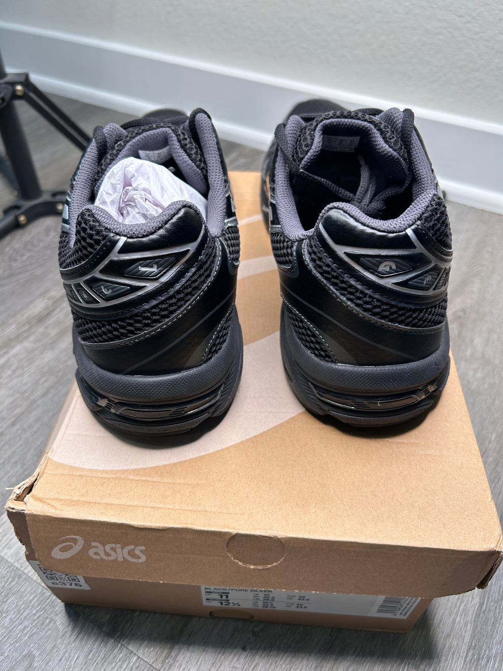 Size 11 - ASICS Gel-1130 Black Pure Silver (2025) 1201A906-001