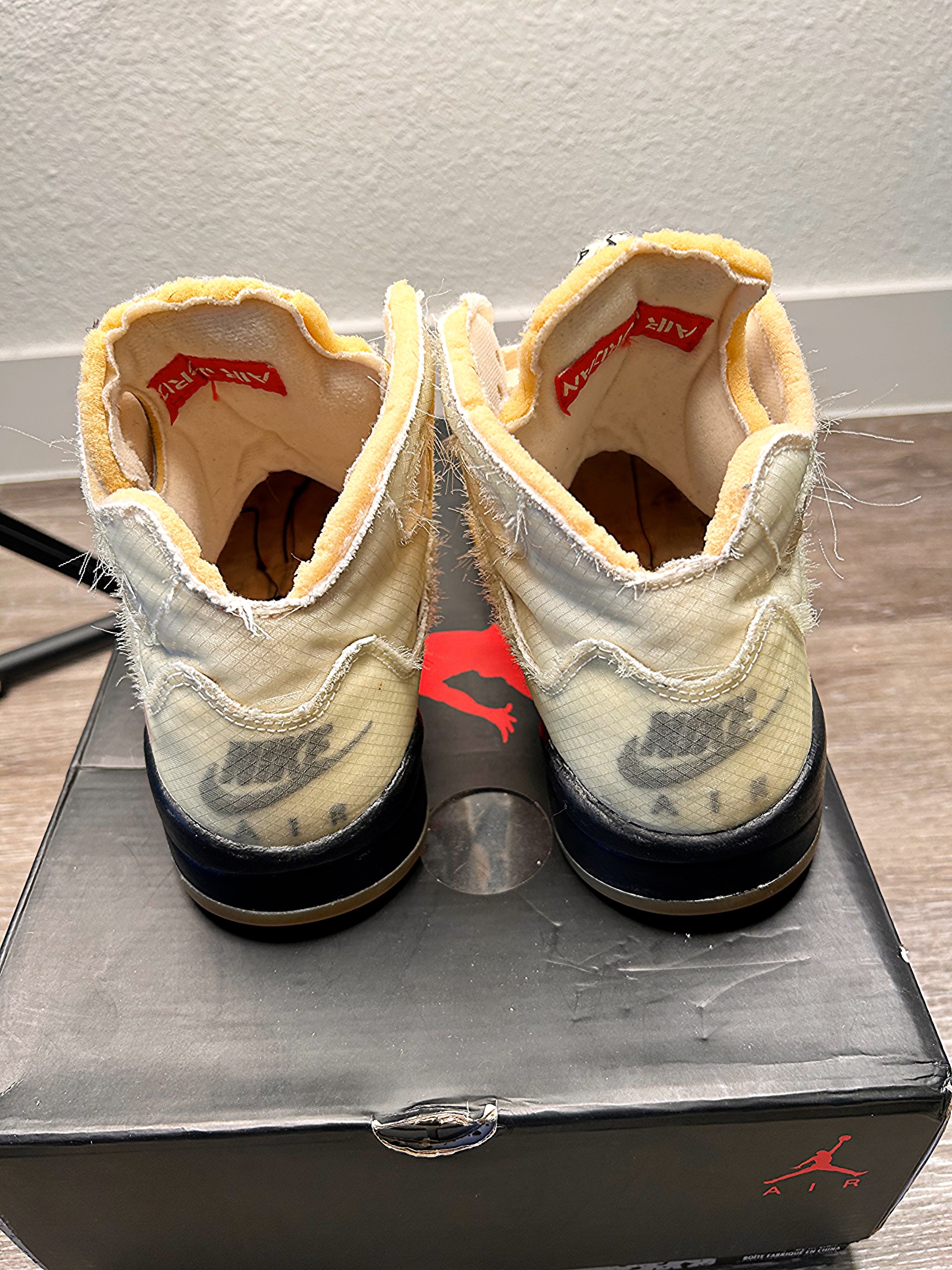 Size 7.5 - Jordan 5 SP x Off-White Mid Sail (2020)