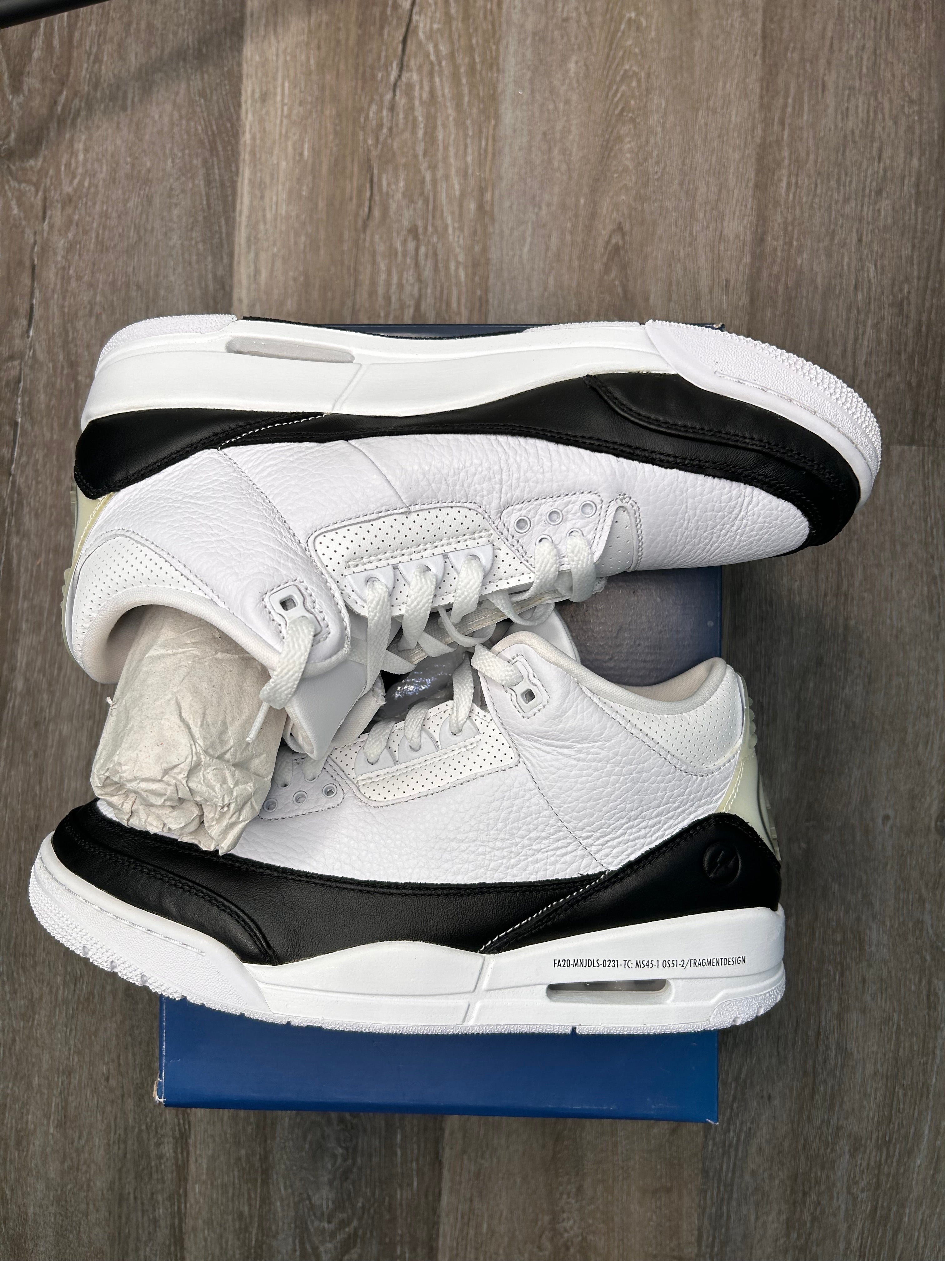 Size 10.5 Nike air Jordan 3 retro FRAGMENT (2020)