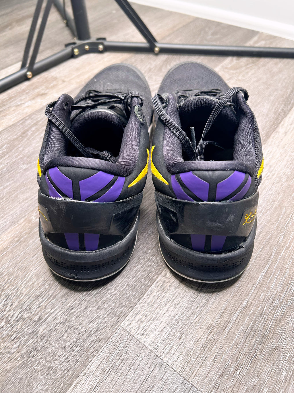 Size 10.5 Nike Kobe 8 LAKERS AWAY men’s (Give Back Pair)