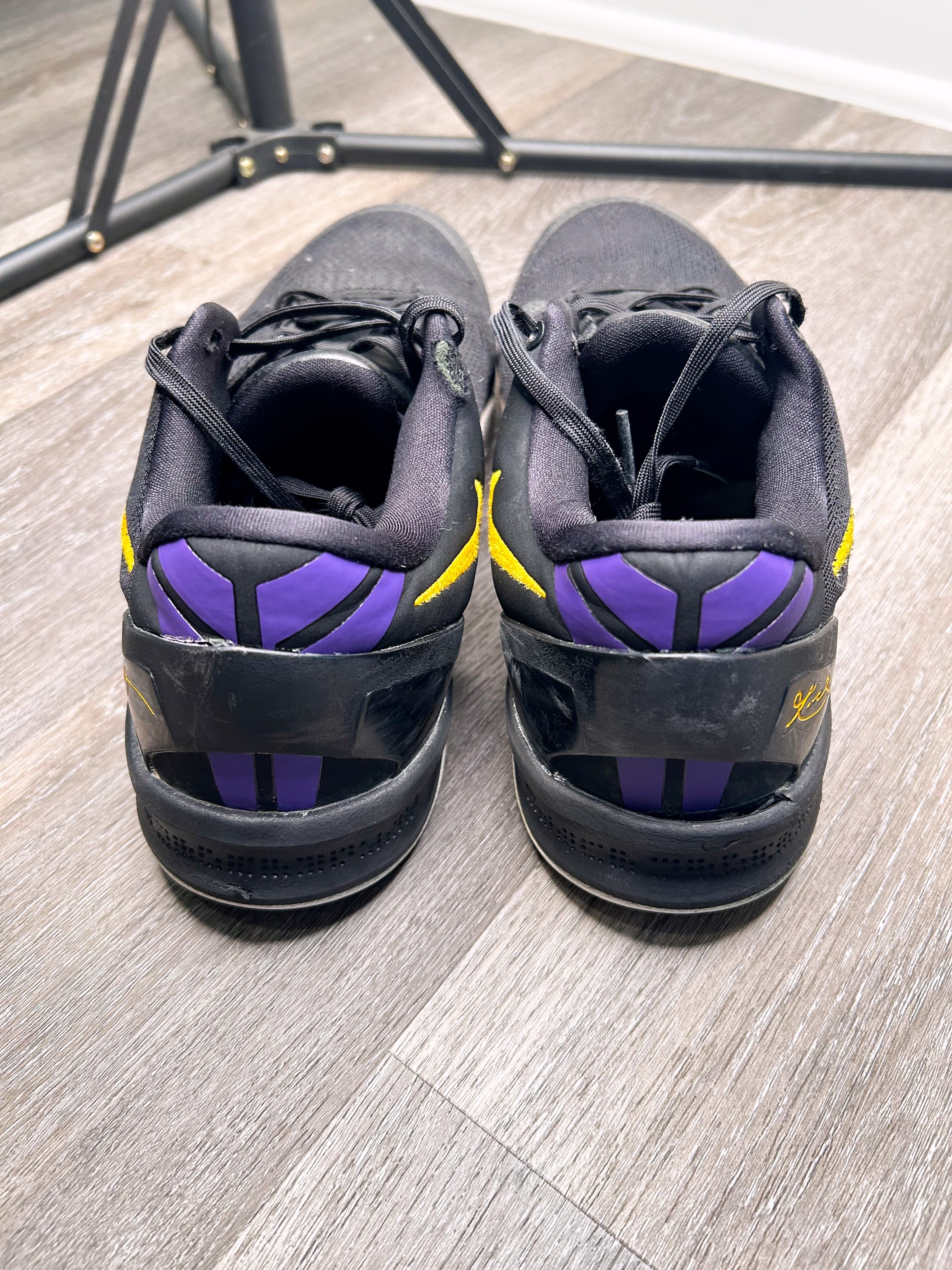 Size 10.5 Nike Kobe 8 LAKERS AWAY men’s (Give Back Pair)
