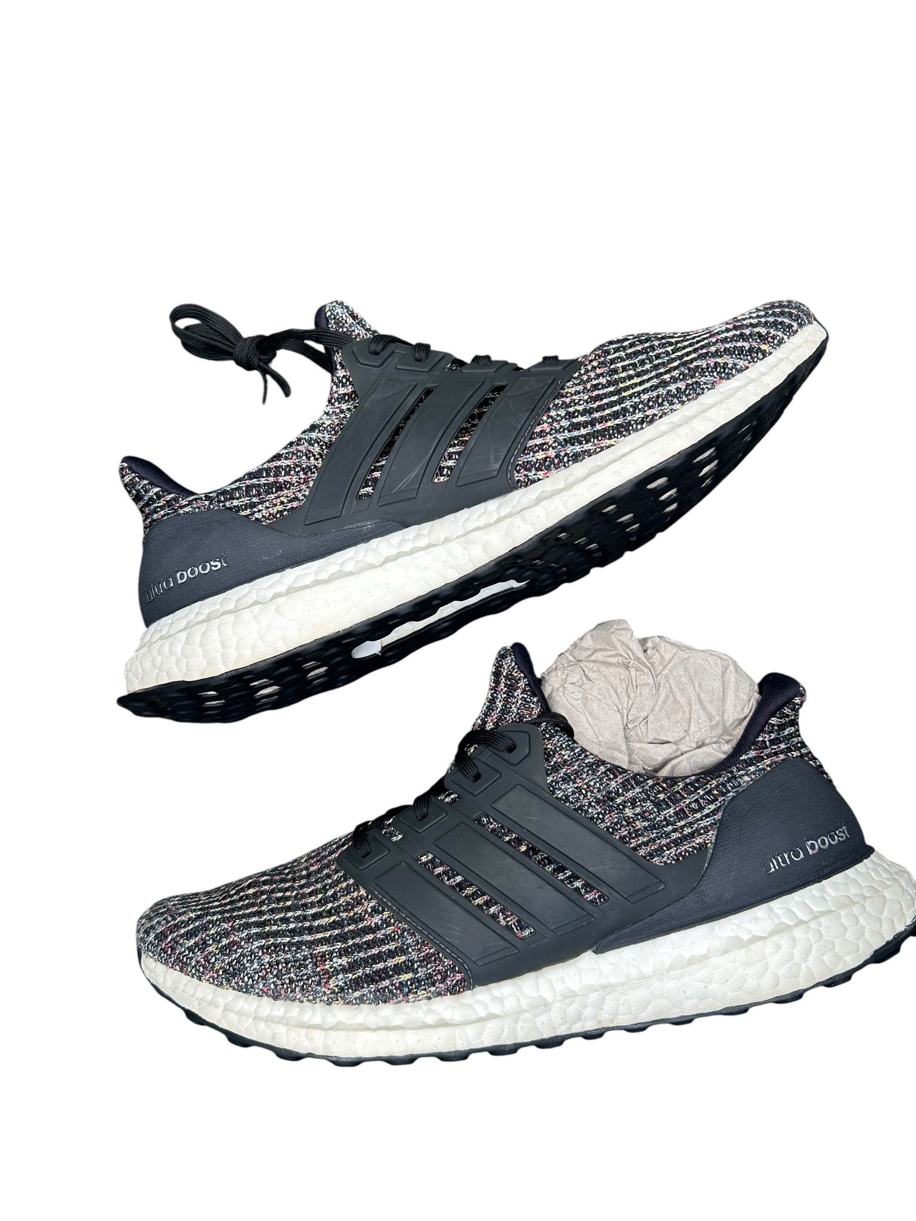 Size 8.5 Adidas UltraBoost 4.0 Black Multicolor F35232 RARE